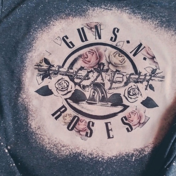 Bleached Guns N Roses Graphic Tee - Picture 2 of 3